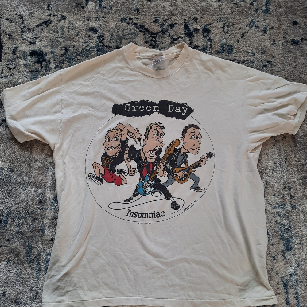 Green Day Graphic Men's T-Shirt - White